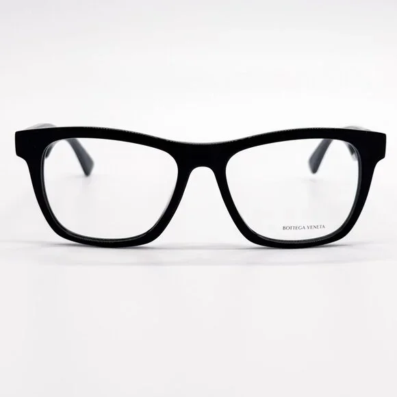 NEW BOTTEGA VENETA EYEGLASSES BV1120OA 001 BLACK SQUARE WOMEN EYEWEAR